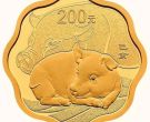 2019年梅花形生肖猪金银币 2019年15克梅花形生肖猪金币价格