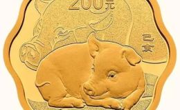 2019年梅花形生肖豬金銀幣 2019年15克梅花形生肖豬金幣價格