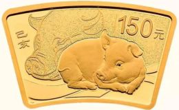 2019年扇形生肖猪金银币 2019年10克扇形生肖猪金币价格