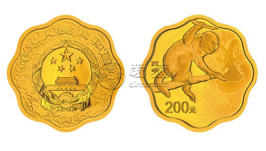 2016年1/2盎司梅花形生肖猴金币价格 2016猴年梅花金币值多少钱