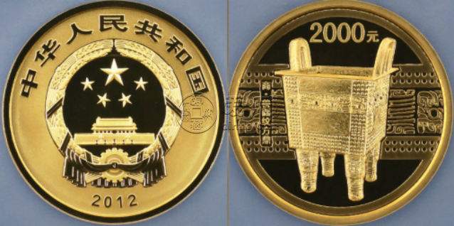2012年5盎司青铜器第1组金币价格     第1组青铜器5盎司金币值多少钱