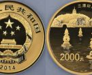 2014年5盎司西湖文化景观金币价格      西湖5盎司金币值多少钱