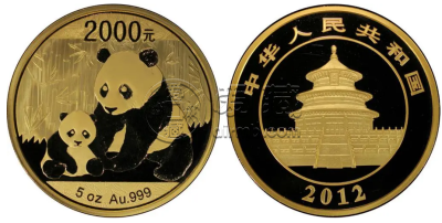 2012年熊猫金币 2012年熊猫金币一套市场价