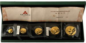 2014年熊猫金币套装现在市场价  2014年熊猫金币最新价格