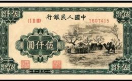 蒙古包回收價格 5000元蒙古包紙幣最新估價