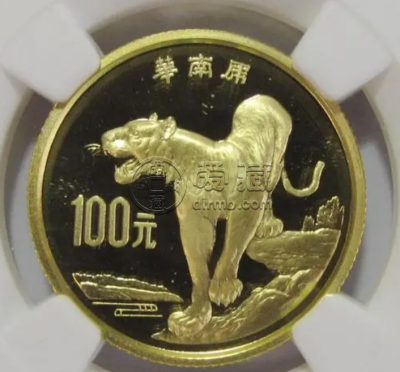 华南虎金币价格 1989年8克珍稀动物第2组华南虎金币价格
