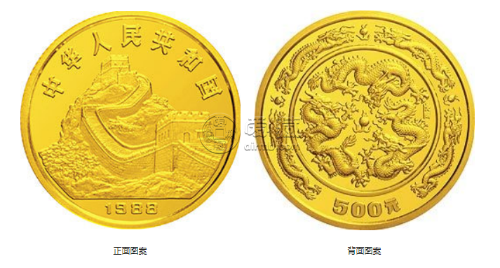 1988年5盎司生肖龍金幣價(jià)格 1988年龍年生肖5盎司金幣最新價(jià)格行情