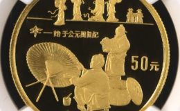 傘金幣價格    1/2盎司古代科技第2組傘金幣市場價格
