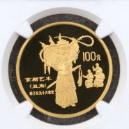 京剧金币价格 1995年1盎司传统文化第1组京剧金币最新行情