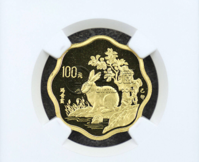 梅花形生肖兔金币价格 1999年1/2盎司梅花形生肖兔金币收藏价值