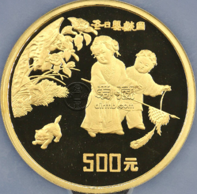 婴戏图金币价格   1994年婴戏图金币值多少钱