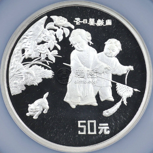 1994年5盎司嬰戲圖銀幣價(jià)格    嬰戲圖5盎司銀幣值多少錢