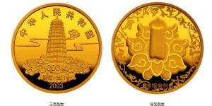佛指舍利金币价格 2003年1/2盎司佛指舍利金质纪念币最新行情