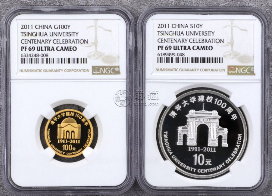 2011年清华大学建校100周年金银币价格 清华大学金银币收藏价值
