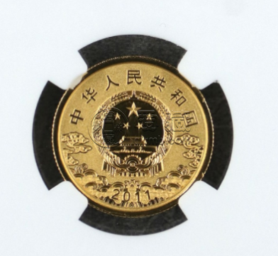 京剧脸谱第2组关羽彩金币价格 2011年关羽彩金币最新价格