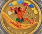 盘古开天彩金币价格   1/2盎司盘古开天地彩金币收藏价值