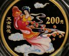 天女散花彩金币价格  2003年1/2盎司天女散花彩金币市场价格