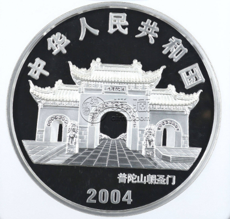 莲花观音公斤银币价格 2004年1公斤观音银币市场价