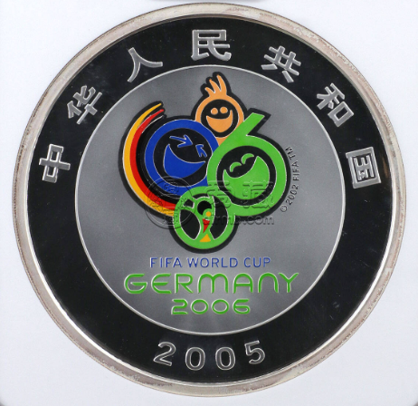 德國世界杯足球賽公斤彩銀幣價(jià)格 2005年1公斤德國世界杯足球賽彩銀幣