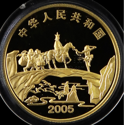 西游记第3组收月兔彩金币价格    2005年西游记收月兔彩金币价值