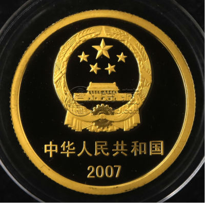 中国歼10飞机金币价格   2007年1/3盎司中国歼10飞机金币值多少钱