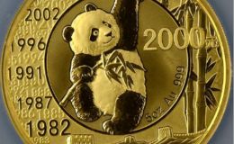 熊猫金币发行30周年5盎司金币价格    2012年5盎司熊猫金币金币 多少钱
