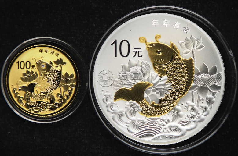 年年有余金銀幣價(jià)格   2015年吉祥文化年年有余金銀幣多少錢