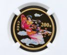 女散花彩金币价格 2003年1/2盎司民间神话第3组天女散花彩金币值多少钱