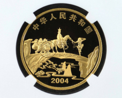 悟空拜师彩金币价格 2004年1/2盎司西游记第2组悟空拜师彩金币值多少钱
