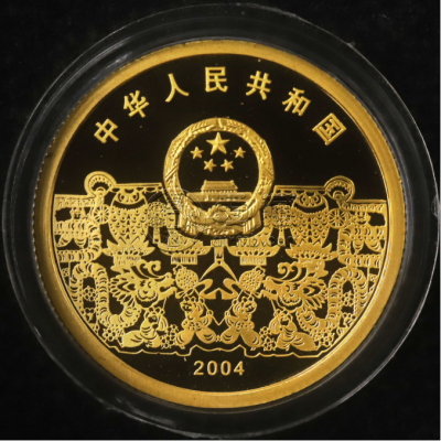 2004年元宵节彩金币价格    2004年1/3盎司元宵节彩金币值多少钱