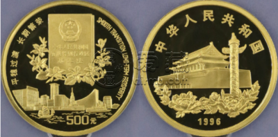 香港回归第2组金币价格   1996年香港回归第2组金币值多少钱