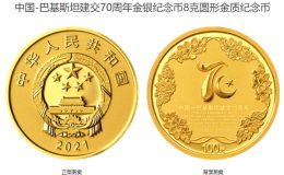 中巴建交70周年8克金幣值多少錢 2021年8克中巴建交70周年金幣價格