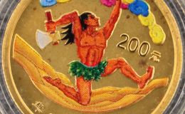 盘古开天地彩金币多少钱    2001年1/2盎司盘古开天地彩金币最新价格
