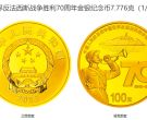 抗战胜利70周年金银币最新价格 2015年抗战胜利70周年金银币值多少钱