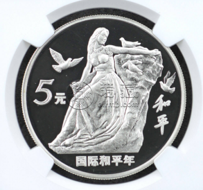 国际和平年银币价格 1986年27克国际和平年银币值多少钱