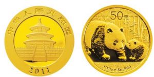 2011年50元熊猫金币价格 2011年1/10盎司熊猫金币值多少钱