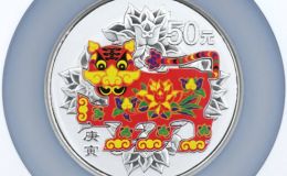 虎年彩色银币价格 2010年5盎司生肖虎彩银币值多少钱