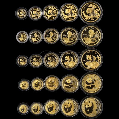 2011年熊猫金币一套市场价 2011年熊猫金币套装5枚价格