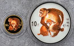 2004年生肖猴彩金銀幣值多少錢  2004年生肖猴彩金銀幣最新價(jià)格