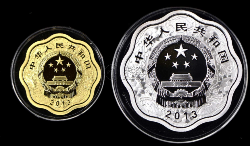 蛇年梅花金银币价格   2013年梅花形生肖蛇金银币值多少钱