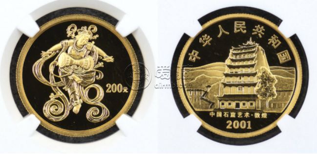 2001年敦煌石窟金幣價格   2001年敦煌石窟金幣值多少錢