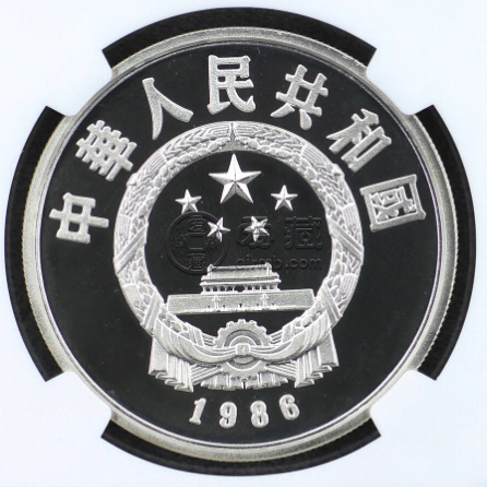 国际和平年银币价格 1986年27克国际和平年银币