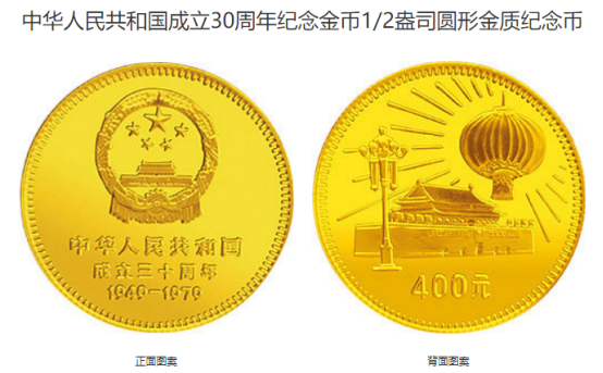 1979年建国30周年金币价格 建国30周年金币最新价格