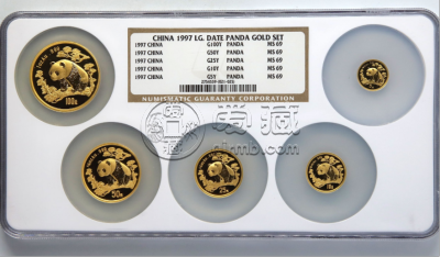 1997年熊猫金币市场价   1997年一套熊猫金币市场行情