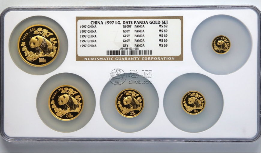 1997年熊猫金币市场价   1997年一套熊猫金币市场行情