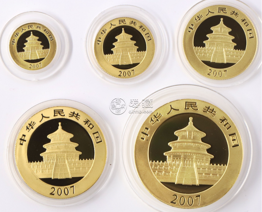 2007年熊貓金幣回收價目表   2007年熊貓金幣套裝值多少錢