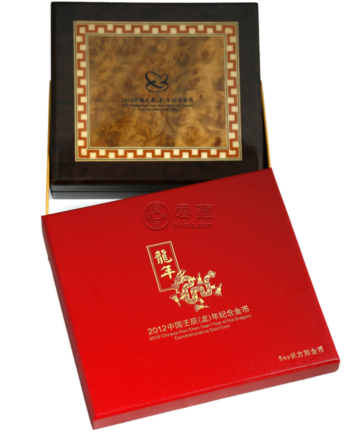 方形生肖龍金幣價格 2012年5盎司方形生肖龍金幣市場行情