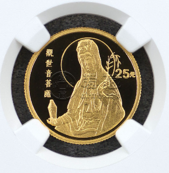 赐福观音金币价格   1994年1/4盎司赐福观音金币价值