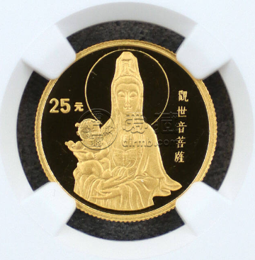 送子观音金币价格   1994年1/4盎司送子观音金币值多少钱
