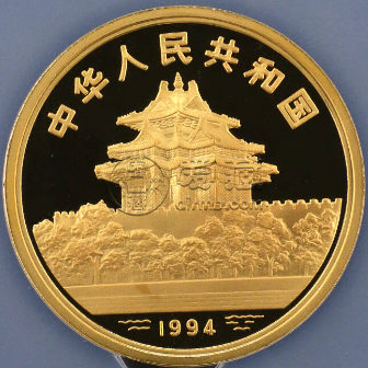 嬰戲圖金幣價格  1994年5盎司嬰戲圖金幣值多少錢